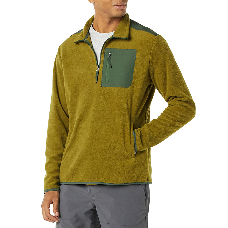 Men Sweaters 1/4 Zip Up Casual Striped Pullover Fall Winter Sweatshirts Zip Collar Quarter Zip-1986 GOLF