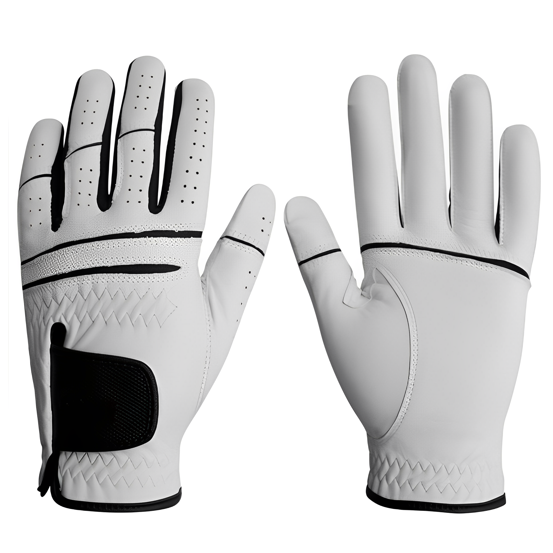 Men's WeatherSof Golf Glove White Medium/Large, Worn on Left Hand-1986 GOLF