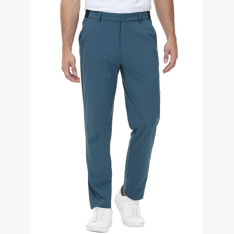 Mens Performance Stretch Golf Pants 3 Pockets Lightweight Quick Dry Casual Work Pant -1986 GOLF