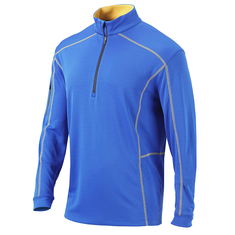 Casual Unisex Sports Wear Custom Logo Bonded Zip Collar Turtleneck Embroidered Quarter Zip-1986 GOLF