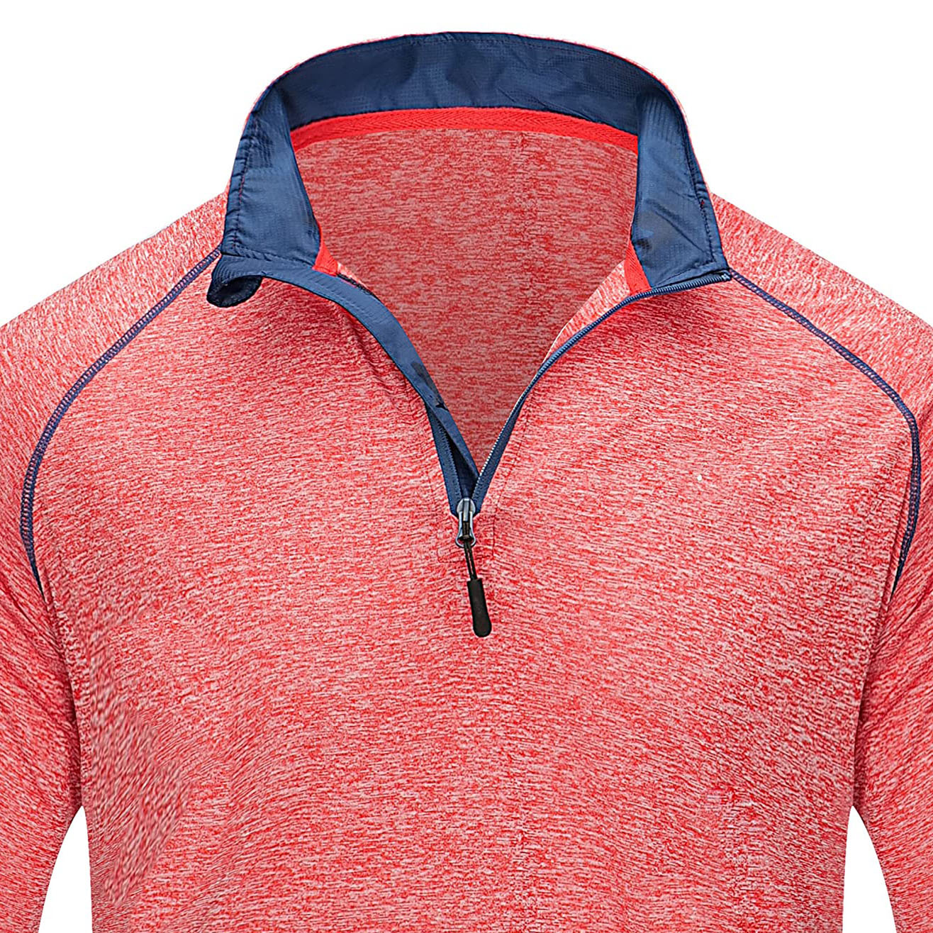 Golf Pullover Men Performance  Long Sleeve Blank Zip Collar Quarter Zip-1986 GOLF