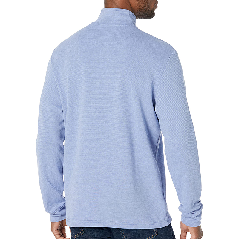 Men'S Sweaters Performance Fabric Custom Logo Pocket Patchwork Shirt Zip Collar Half Zip Pullover-1986 GOLF