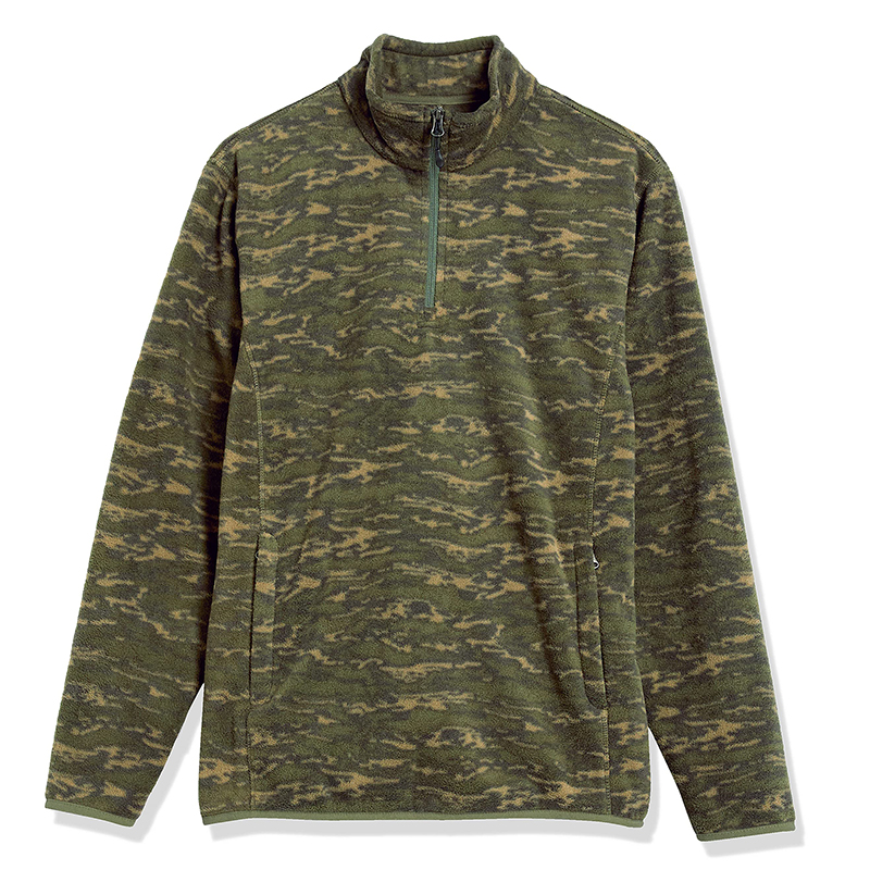 Men'S Long-Sleeve Casual Sweatshirt Square Pattern Zip Collar Quarter Zip-1986 GOLF