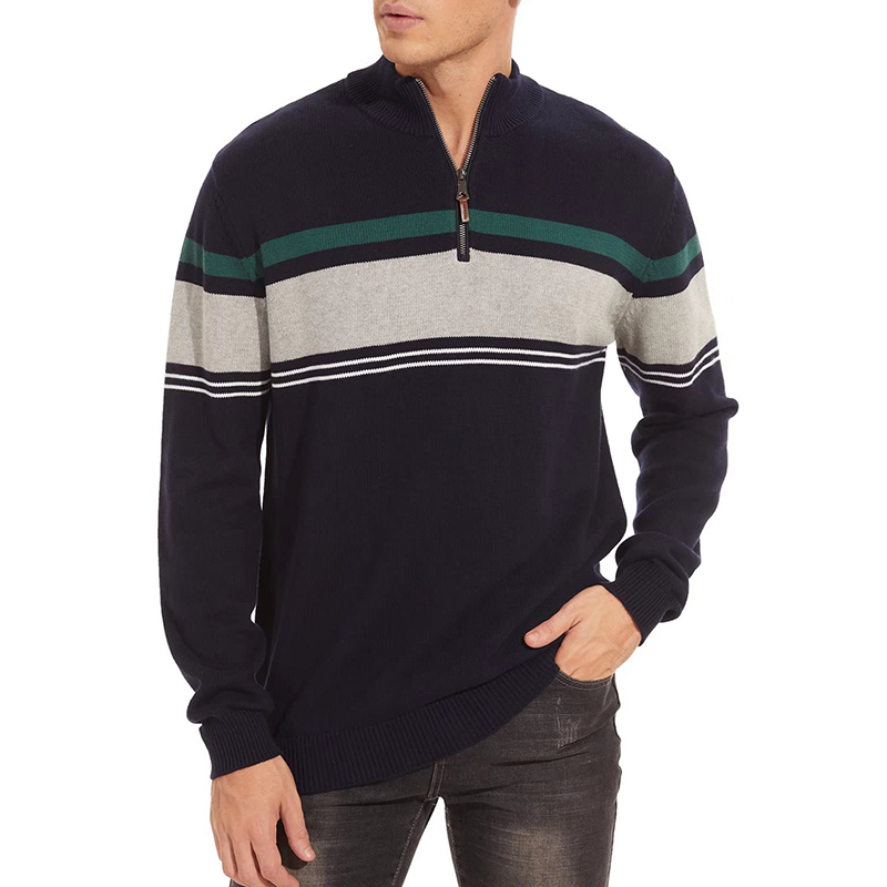 Mens High Quality Mesh Moisture Wicking Pullover Zip Collar Collar Custom Logo Men Tracksuit Quarter Zip-1986 GOLF