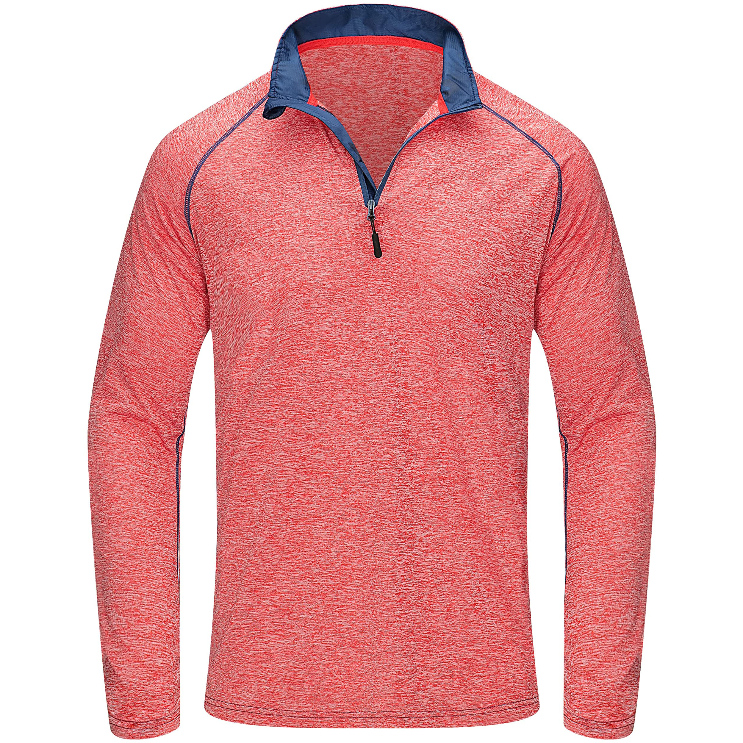 Golf Pullover Men Performance  Long Sleeve Blank Zip Collar Quarter Zip-1986 GOLF