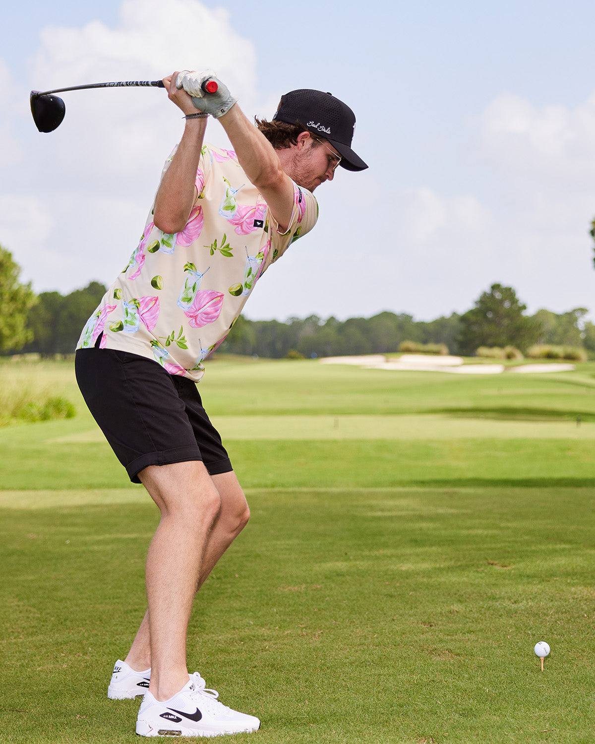 Custom Digital Print Patterned Sublimation Customize Logo Golf Shirt Men's Short Sleeve Sports Polo Shirt