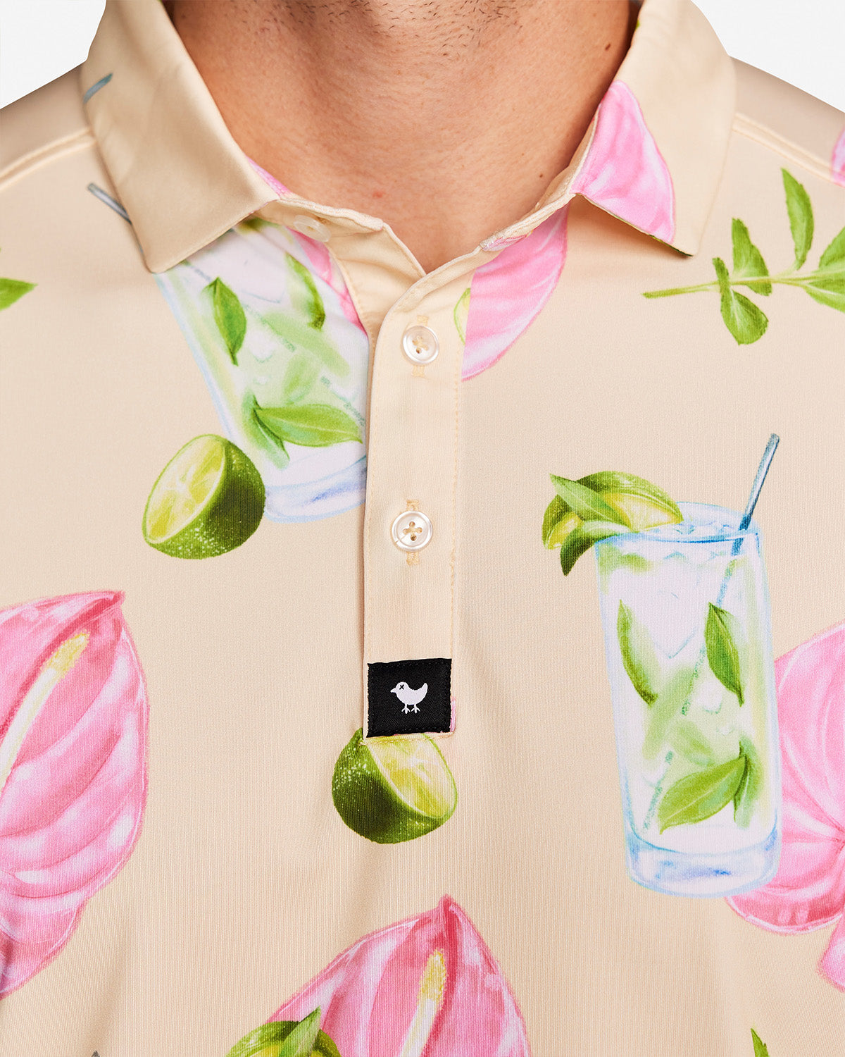 Custom Digital Print Patterned Sublimation Customize Logo Golf Shirt Men's Short Sleeve Sports Polo Shirt