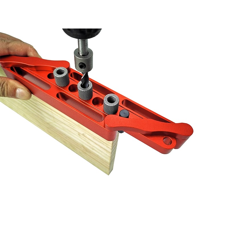 ENJOYWOOD X320 Self Centering Dowelling Jig Metric Inch Dowel Punch Locator Drilling Tools for Woodworking - Metric