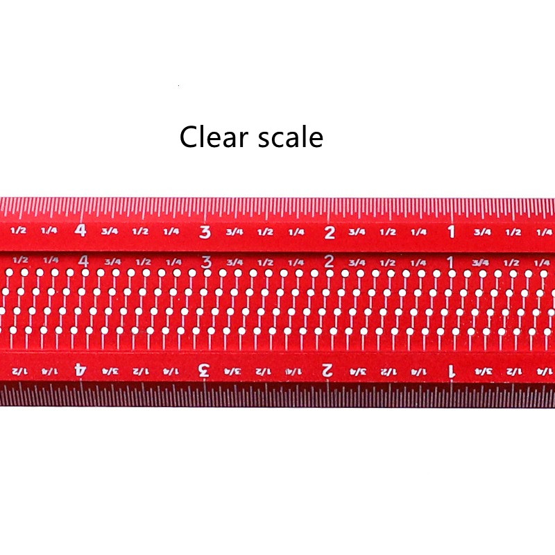 T-shaped scribing ruler high-precision Angle ruler multifunctional British scribing ruler special for woodworking
