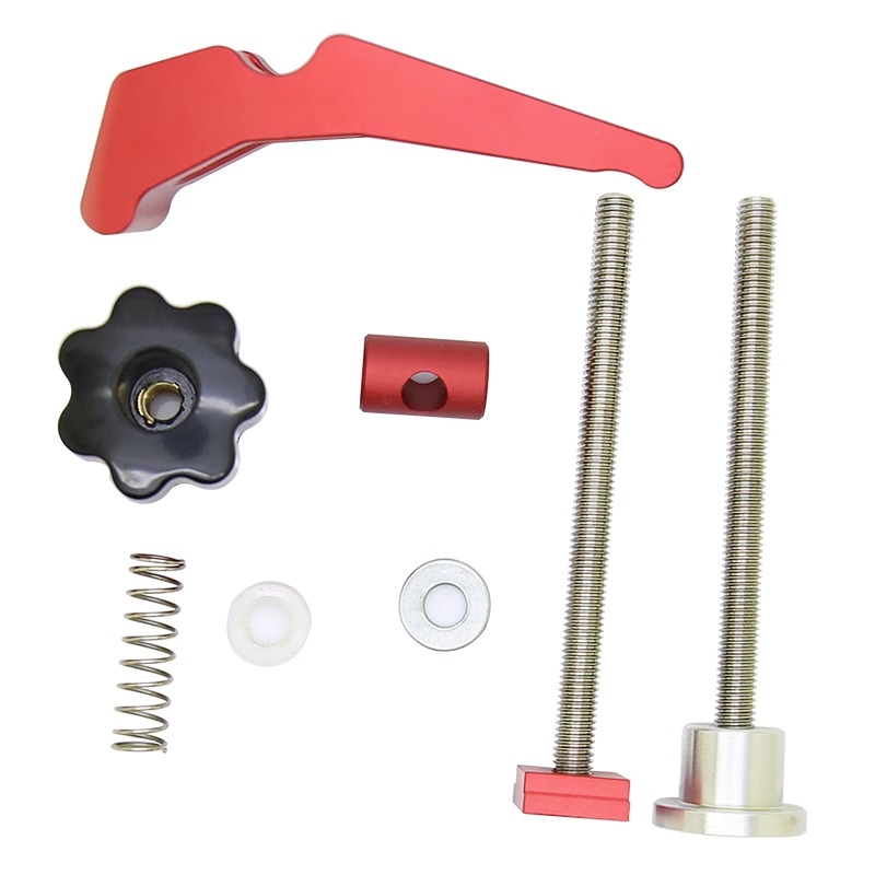 Pure aluminum alloy press block woodworking table chute fixer adjustable pressure plate