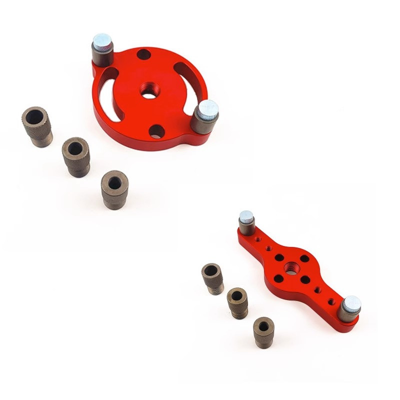 Woodworking hole positioner log dowel hole puncher stick hole opener self - matching hole