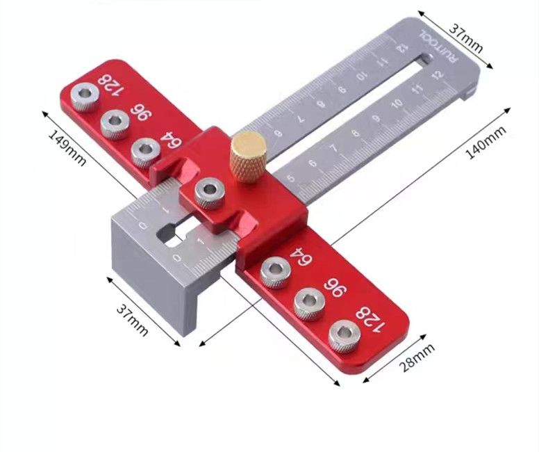 Handle perforated cabinet door handle locator Cabinet door drawer handle door handle Install woodworking tools