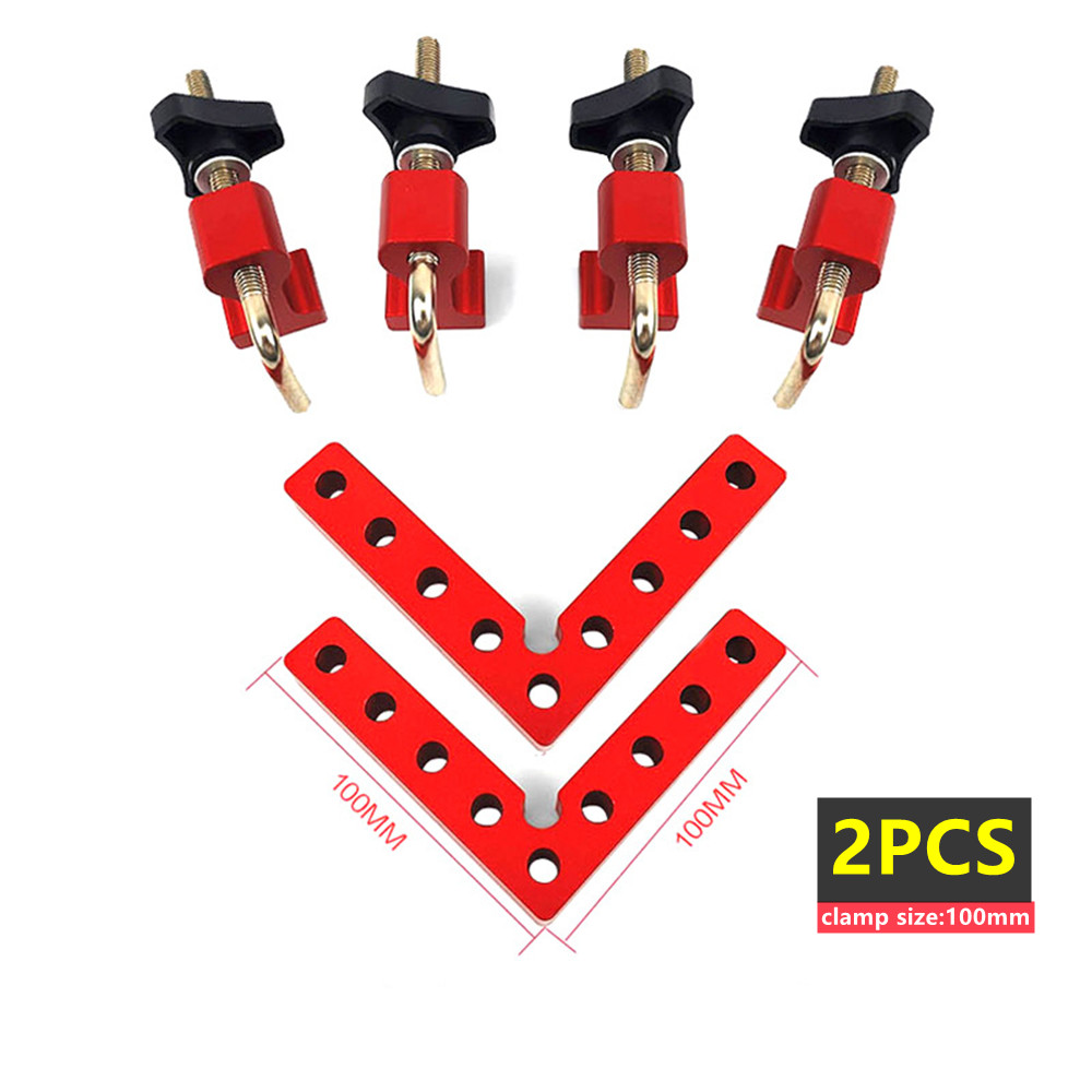 Right Angle Clamps L-Shaped Fixture 90 Degree Positioning Squares Carpenter Tool