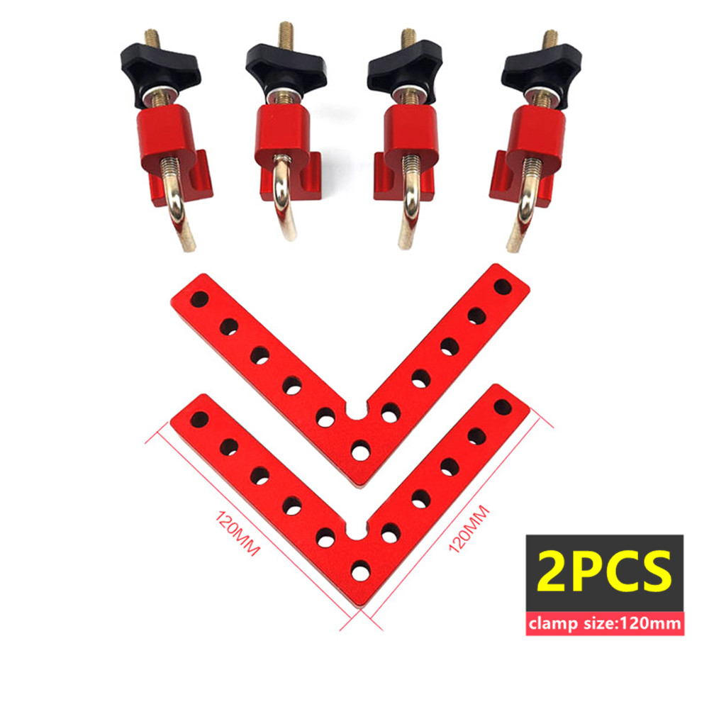 Right Angle Clamps L-Shaped Fixture 90 Degree Positioning Squares Carpenter Tool