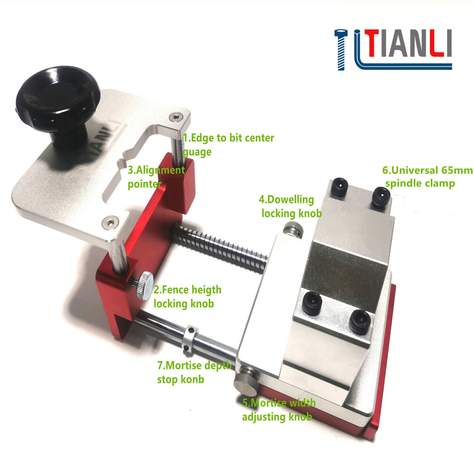 Tianli Handheld Mortiser floating tenon jig for Makita/DeWalt trim rou
