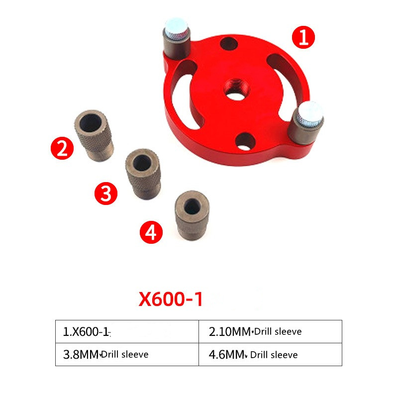Woodworking hole positioner log dowel hole puncher stick hole opener self - matching hole