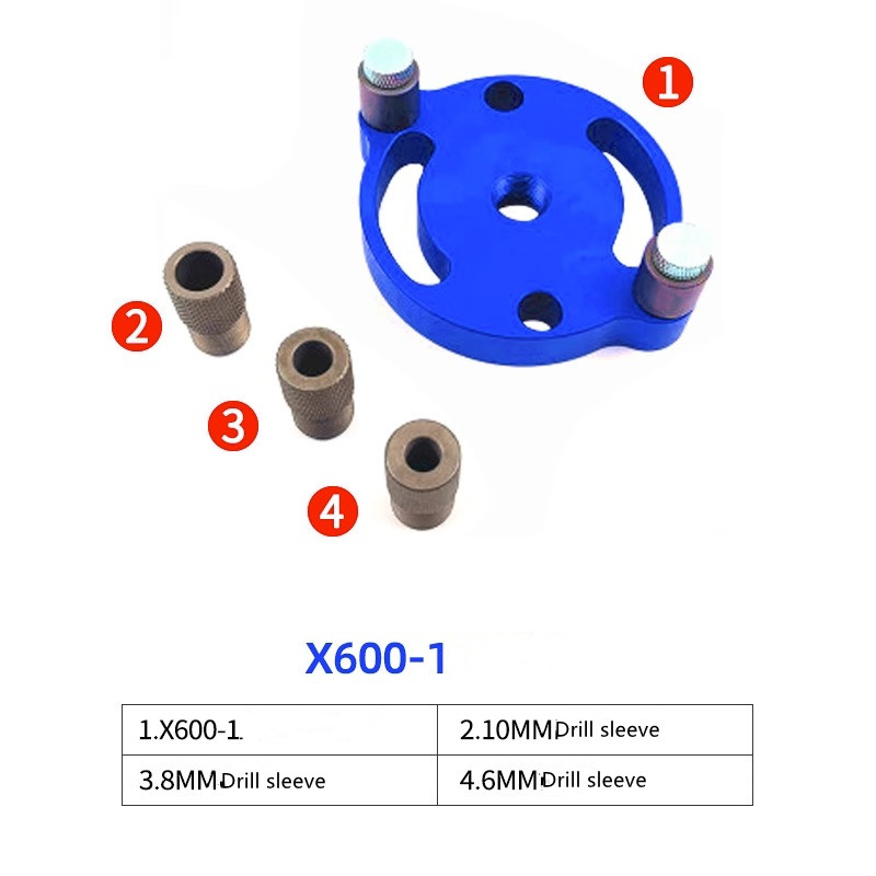 Woodworking hole positioner log dowel hole puncher stick hole opener self - matching hole