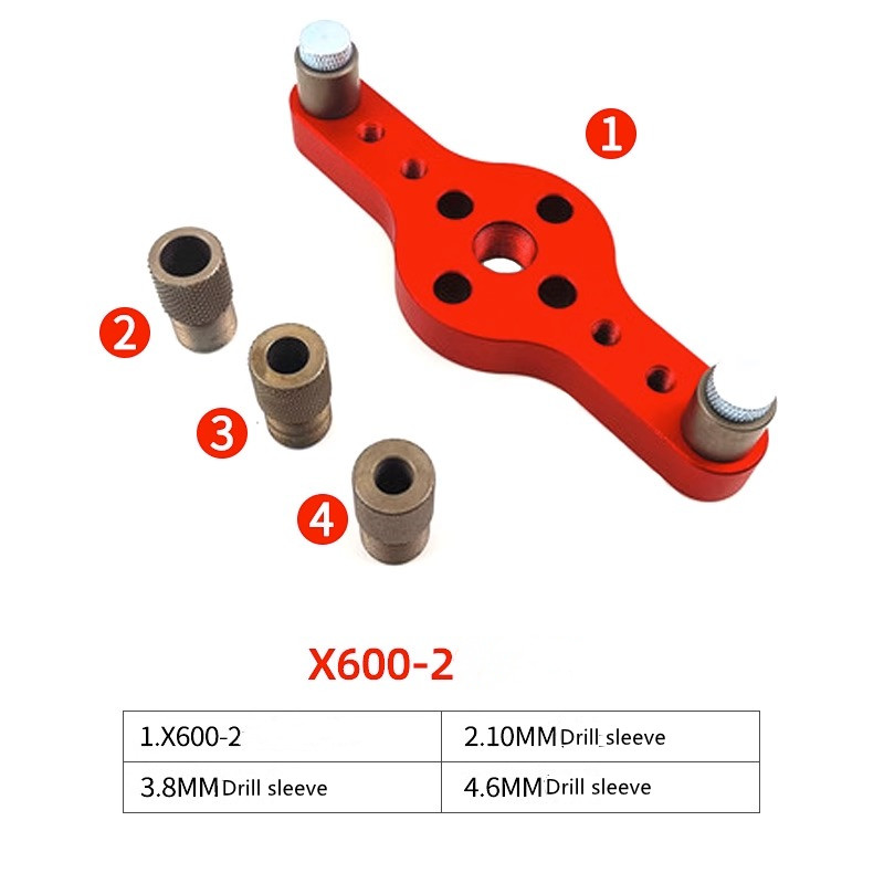 Woodworking hole positioner log dowel hole puncher stick hole opener self - matching hole