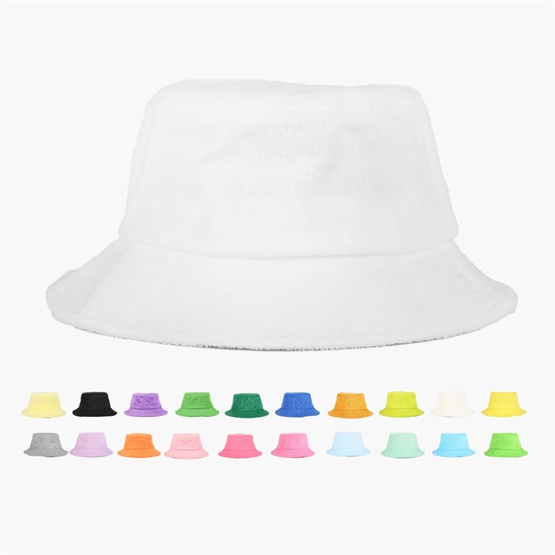 12 Pack White Cotton Bucket Hats - Blank Sublimation Hats For DIY & Summer Sun Protection