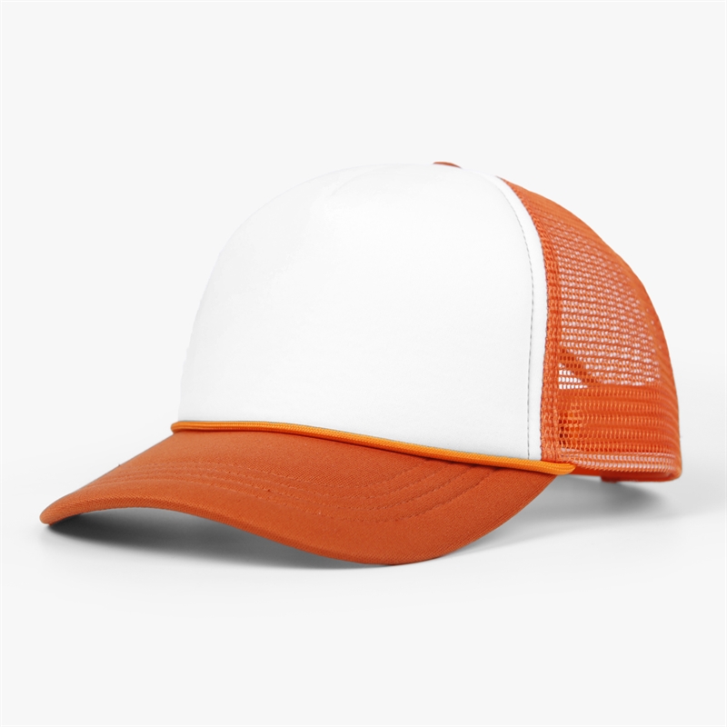 2024 Baseball Cap Trend Foremost Hats   White Orange 