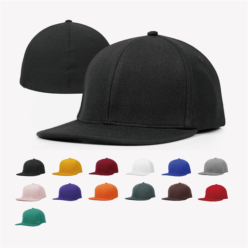 8030 - Wholesale 6 Panel Flat Bill Fitted Hat