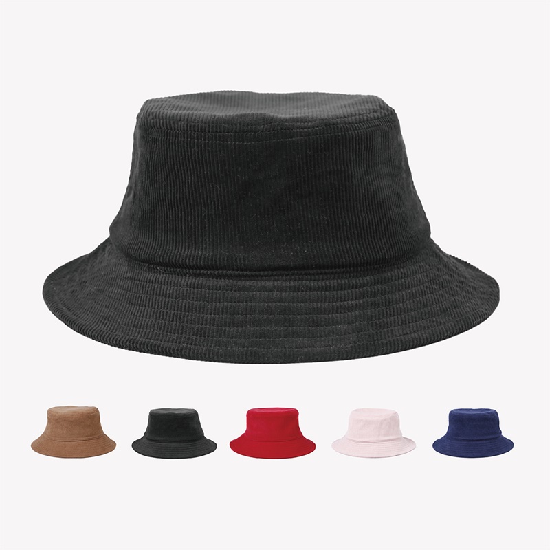 115 - Wholesale Wide Brim Corduroy Bucket Hat