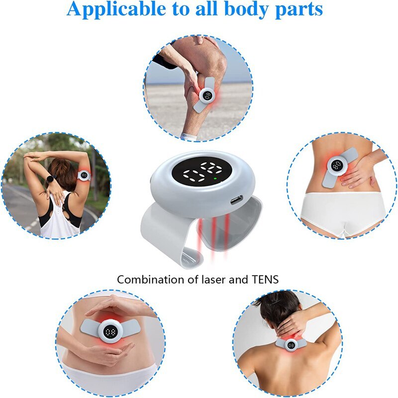 KTS Wireless Back Pain Relief Massager with Laser Therapy-KTS HEALTHCARE