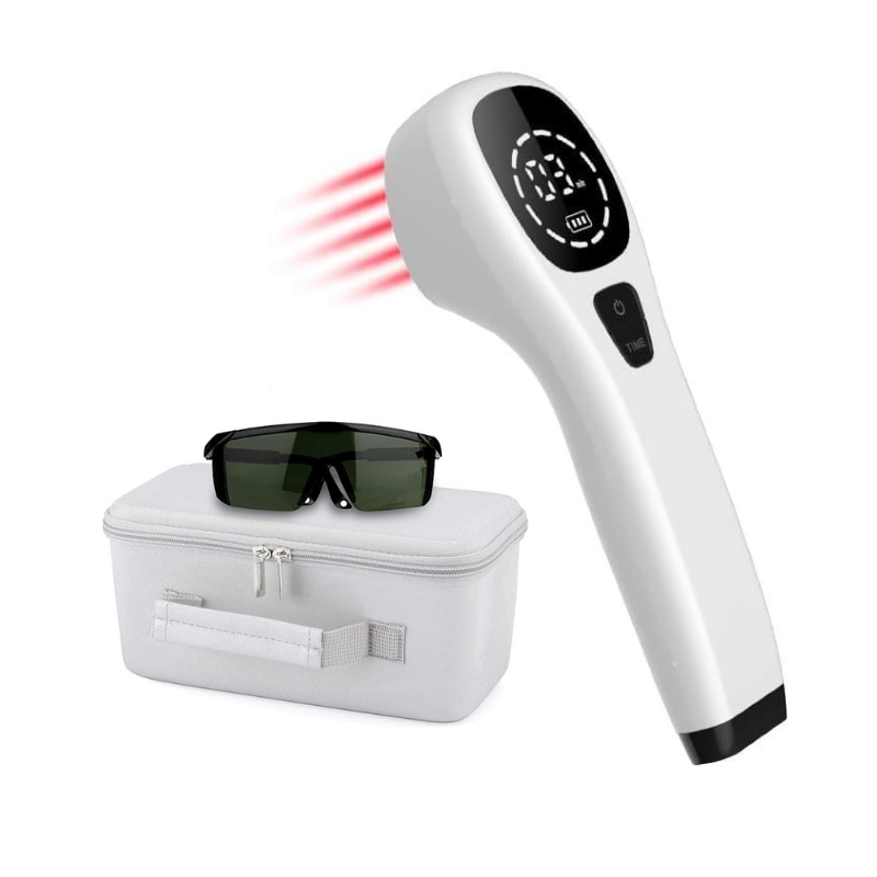 KTS 2x808nm Laser Therapy Device for Body Pain Relief Machine Back Neck Wrist with Protective Glasses 650nm Red Light