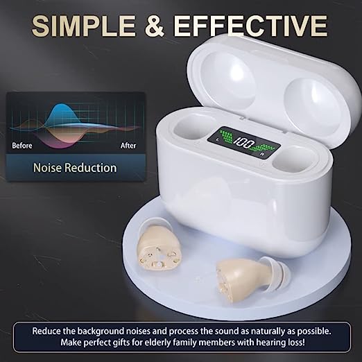 Rechargeable Hearing Aids Invisible 2-Channel Hearing Amplifier -KTS HEALTHCARE