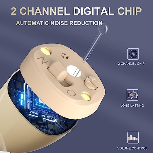 Rechargeable Hearing Aids Invisible 2-Channel Hearing Amplifier -KTS HEALTHCARE