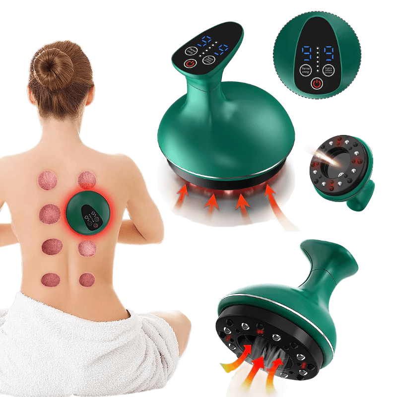 KTS Electric Cupping Therapy Massager with Red Light Therapy for Targeted Pain Relief Cupping Therapy Set