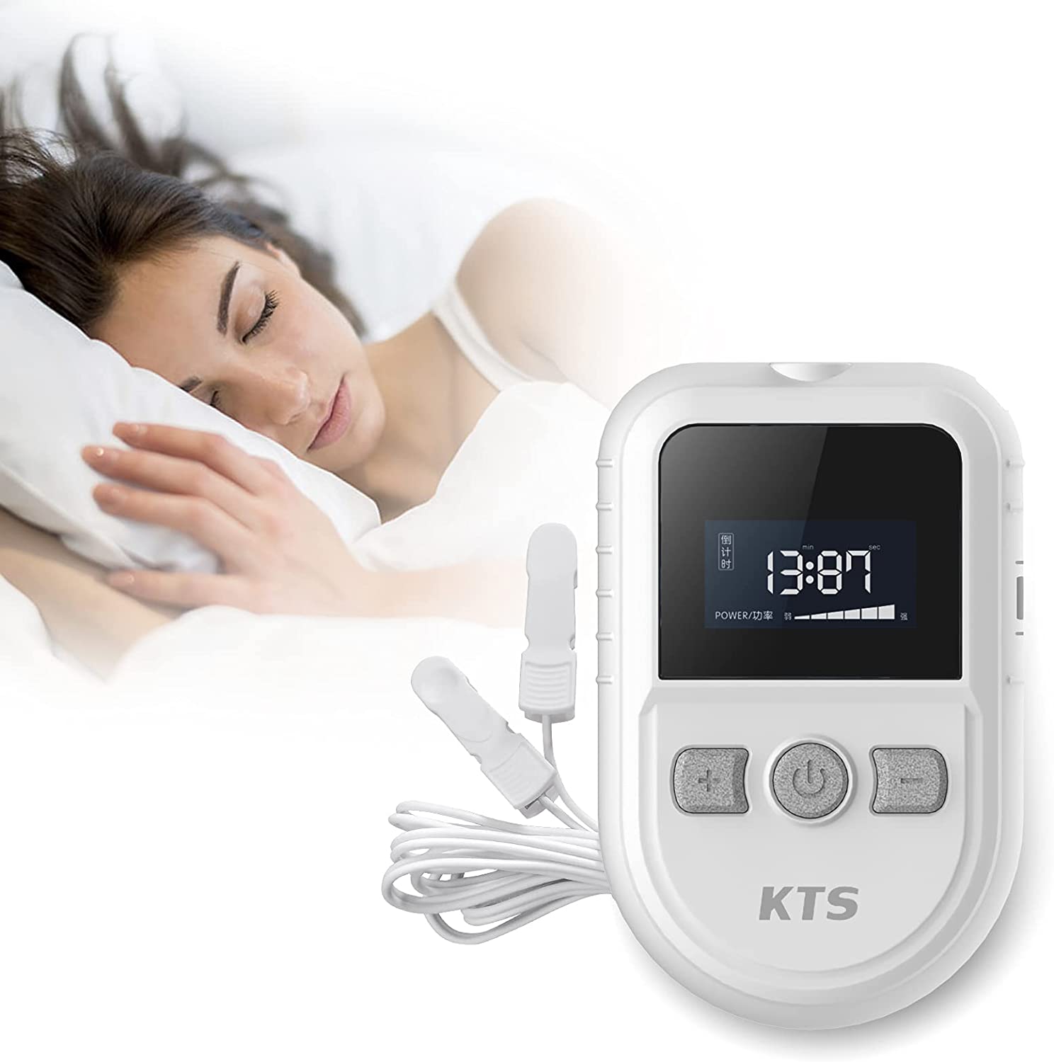KTS CES Sleep Aid Device Tens Machine for Insomnia Anxiety and Depression with Transcranial Microcurrent