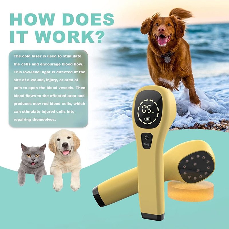 KTS Cold Laser Therapy Vet Device for Pets Pain Relief At Home-KTS HEALTHCARE