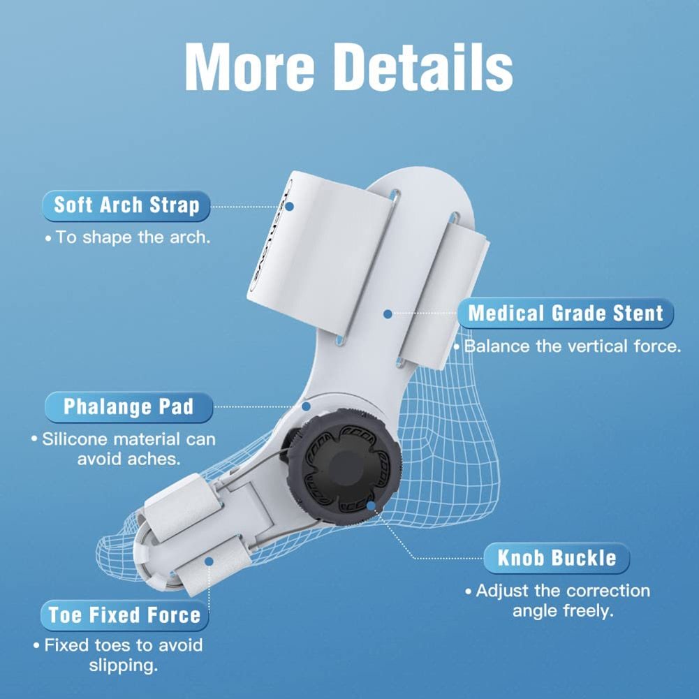 Adjustable Bunion Corrector for Women and Men Bunion Splint with Silicone Inner Pad for Bunion Relief-KTS HEALTHCARE