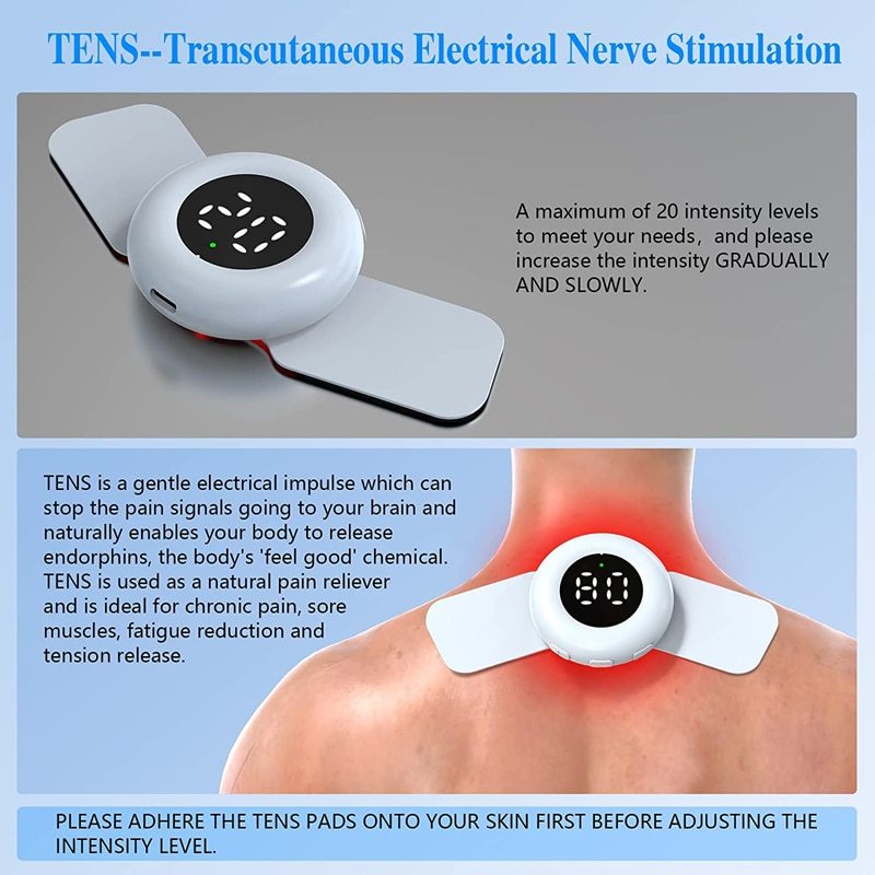 EMS Intensity Wireless Electric Stimulation Massager Tens Machine Laser Therapy for Body Pain Relief-KTS HEALTHCARE