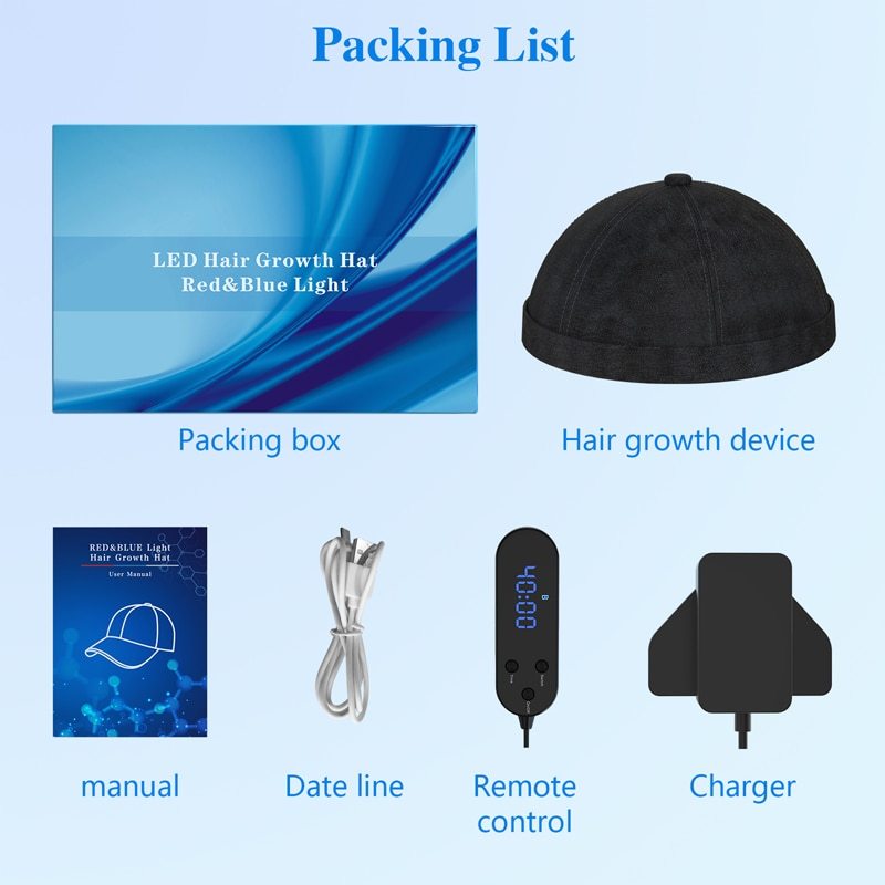 KTS Laser Hair Growth Cap for Hair Growth FDA Cleared Low Level Laser Therapy Hair Regrowth-KTS HEALTHCARE