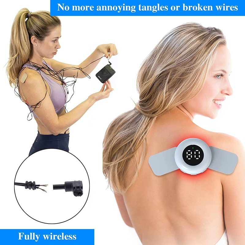 EMS Intensity Wireless Electric Stimulation Massager Tens Machine Laser Therapy for Body Pain Relief-KTS HEALTHCARE