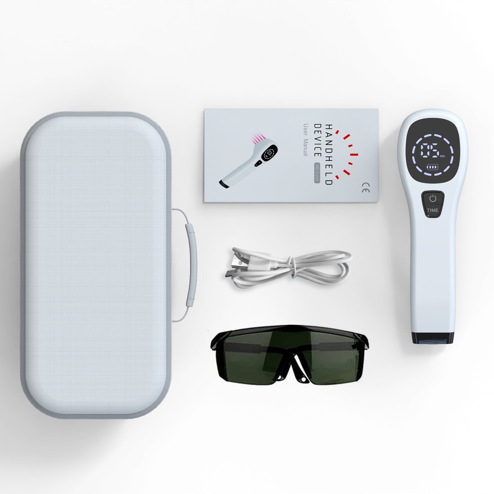 KTS 2x808nm Laser Therapy Device for Body Pain Relief Machine Back Neck Wrist with Protective Glasses 650nm Red Light-KTS HEALTHCARE