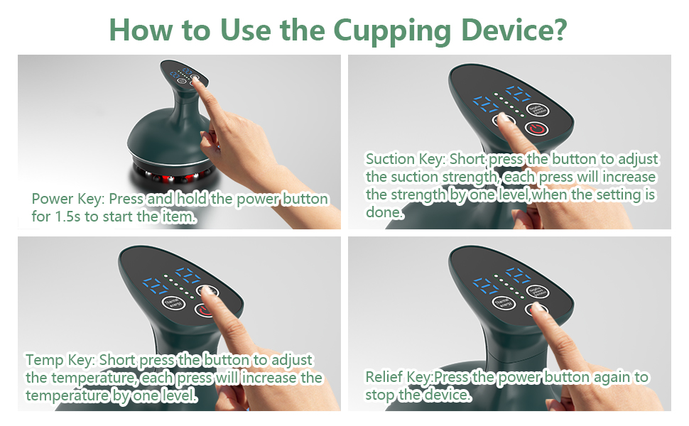 How to use the cupping device?