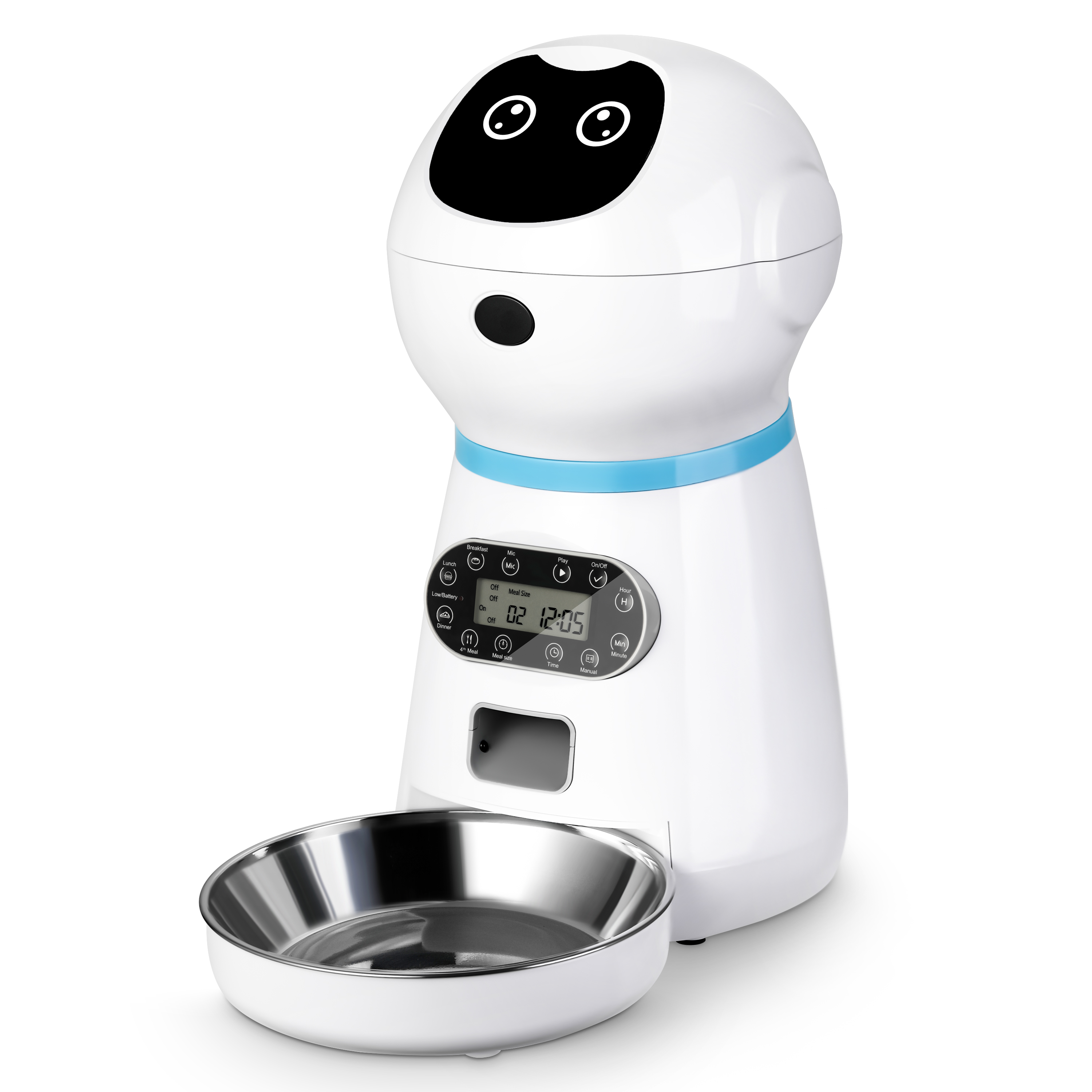 Petwant 3.5L Automatic Pet Feeder Robot Design Voice Record Dog Cat Pet Bowls Smart Pet Feeder-petwant
