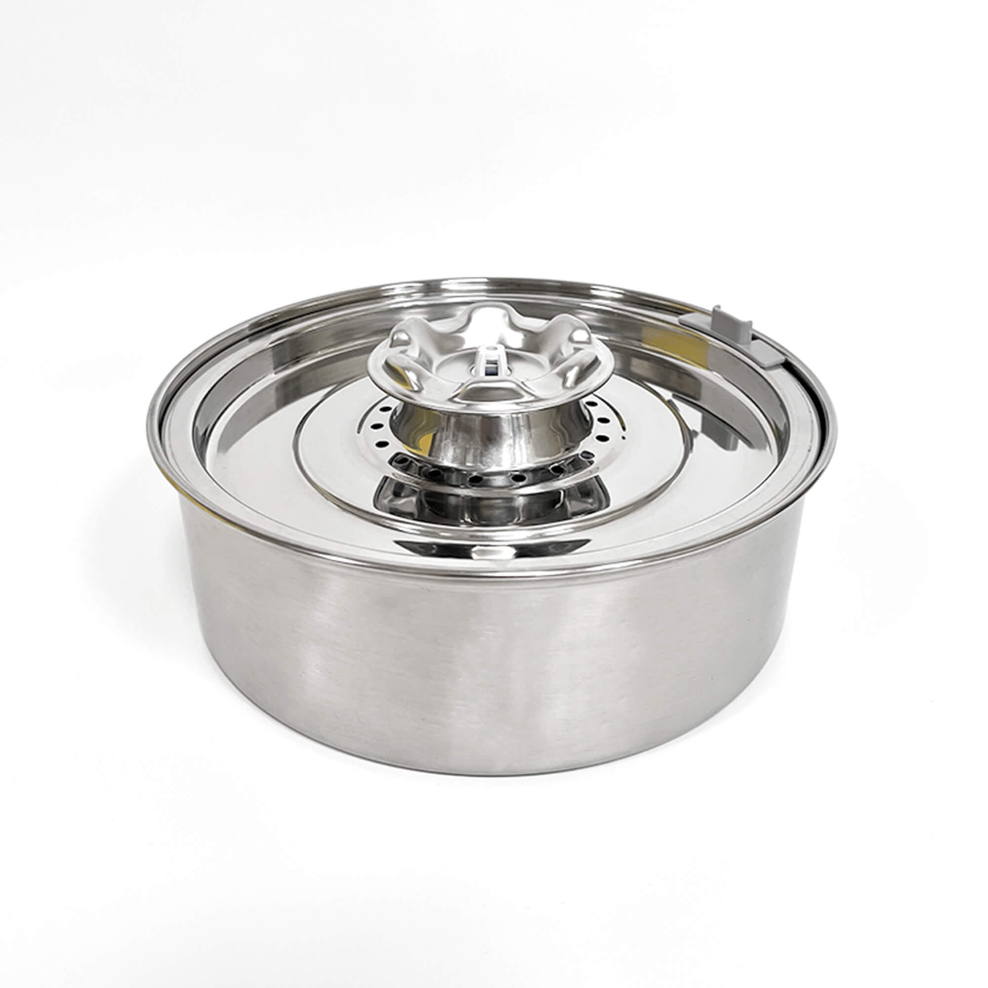 2L Stainless steel pet self water fountain