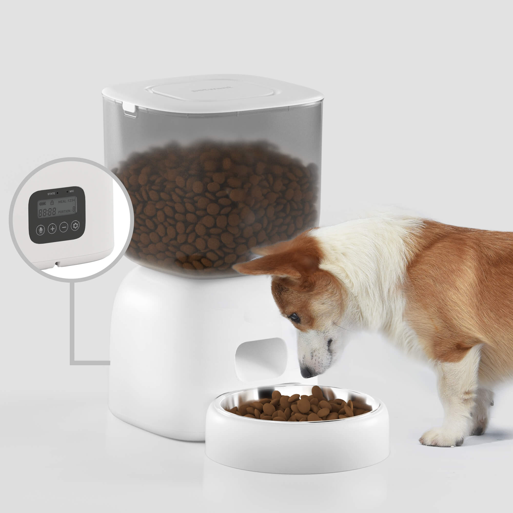 Voovpet Automatic Pet Feeder, Interactive Dog Toys, Dog Food