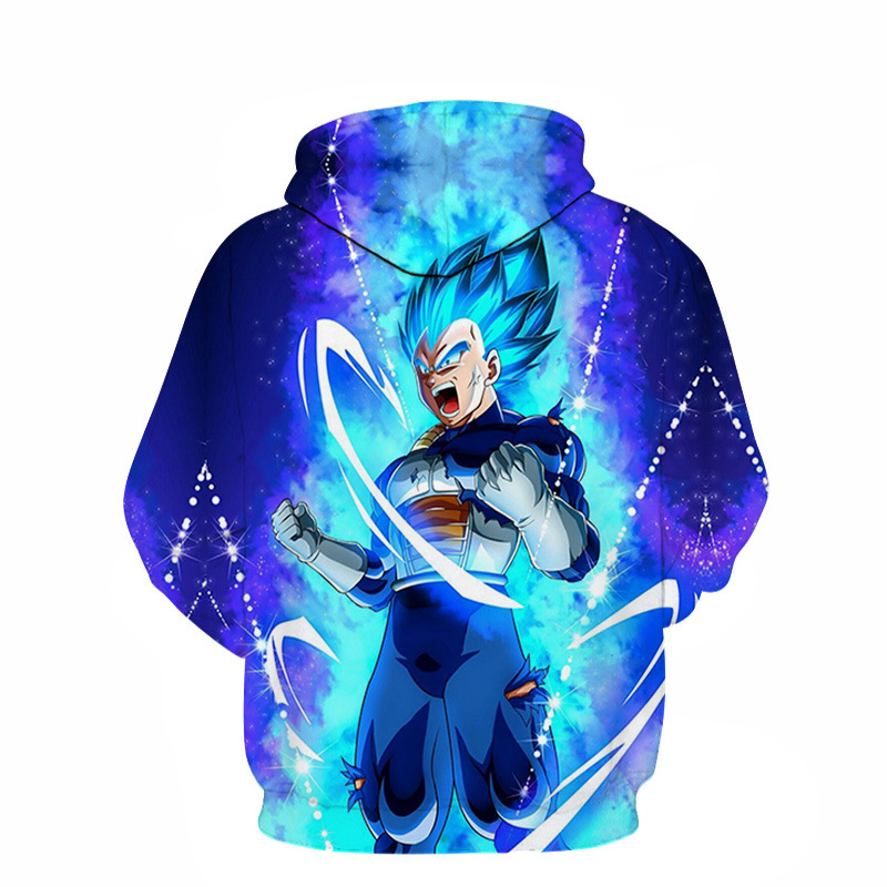 Mens Dragon Ball Z Son Vegeta Combat Coat Sweater Hoodie Sweatshirt Jumper For Men