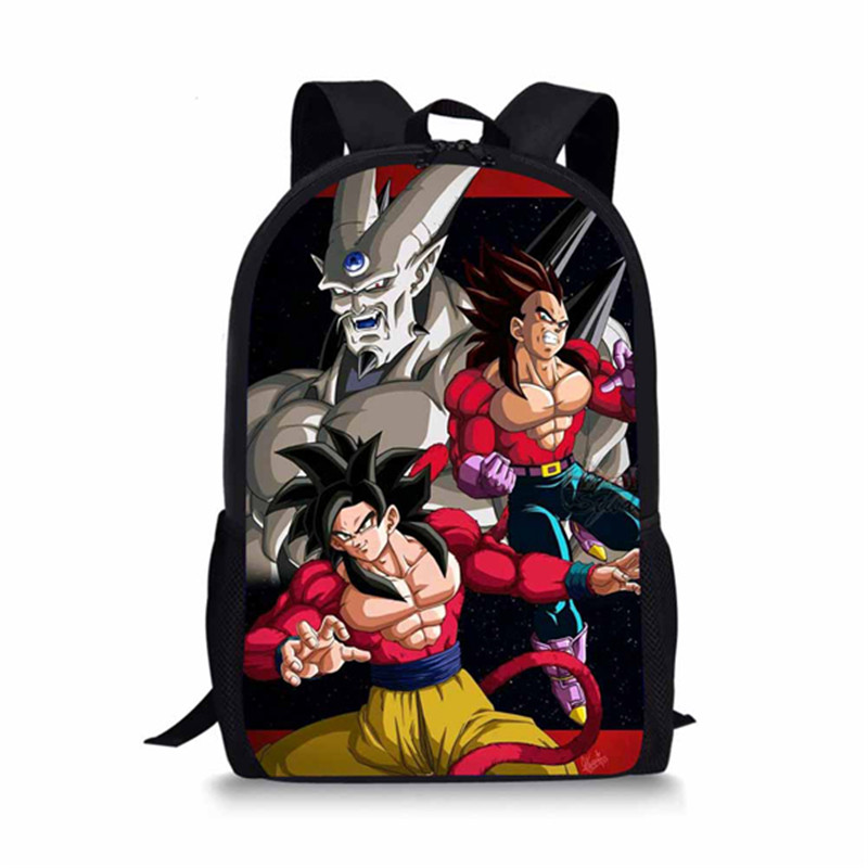 DBZ Vegeta Student Backpack Book Bags