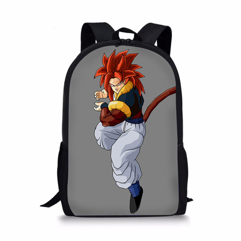 DBZ Vegeta Student Backpack Book Bags