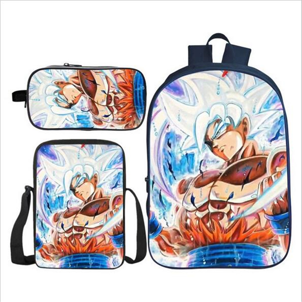 Dragon Ball Super Son Goku Student 3PCS Backpack