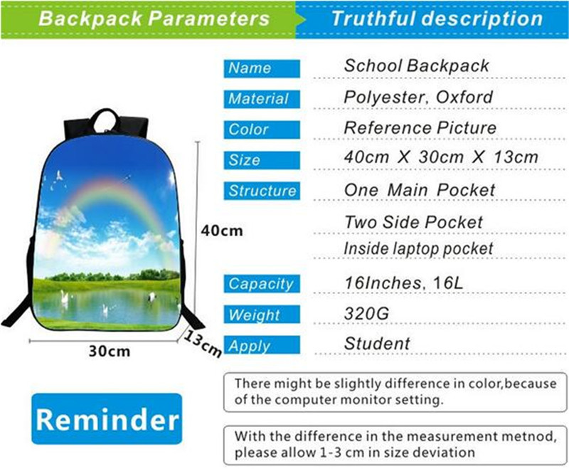 Dragon Ball Super Son Goku Student 3PCS Backpack