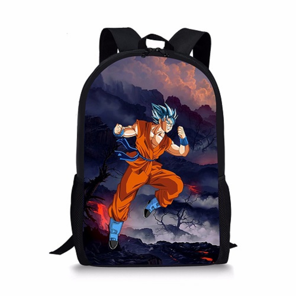 DBZ Vegeta Student Backpack Book Bags