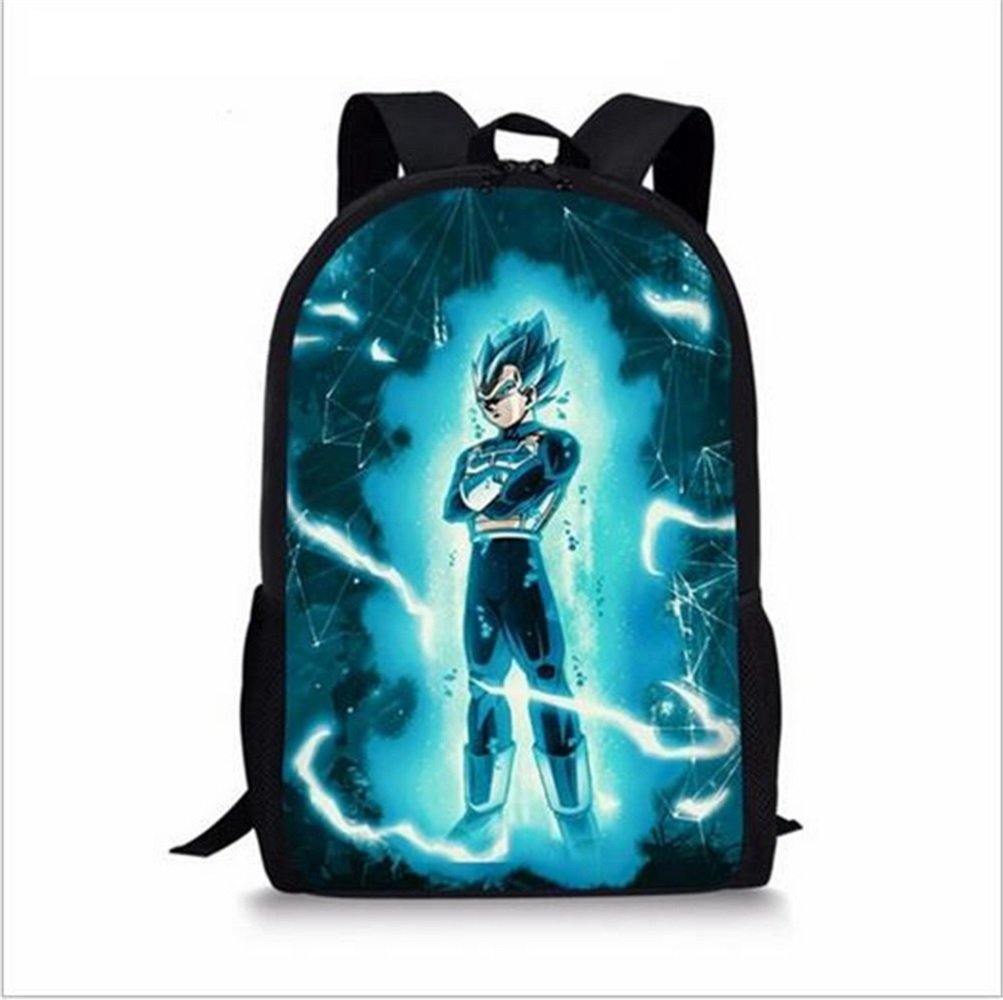 DBZ Vegeta Student Backpack Book Bags