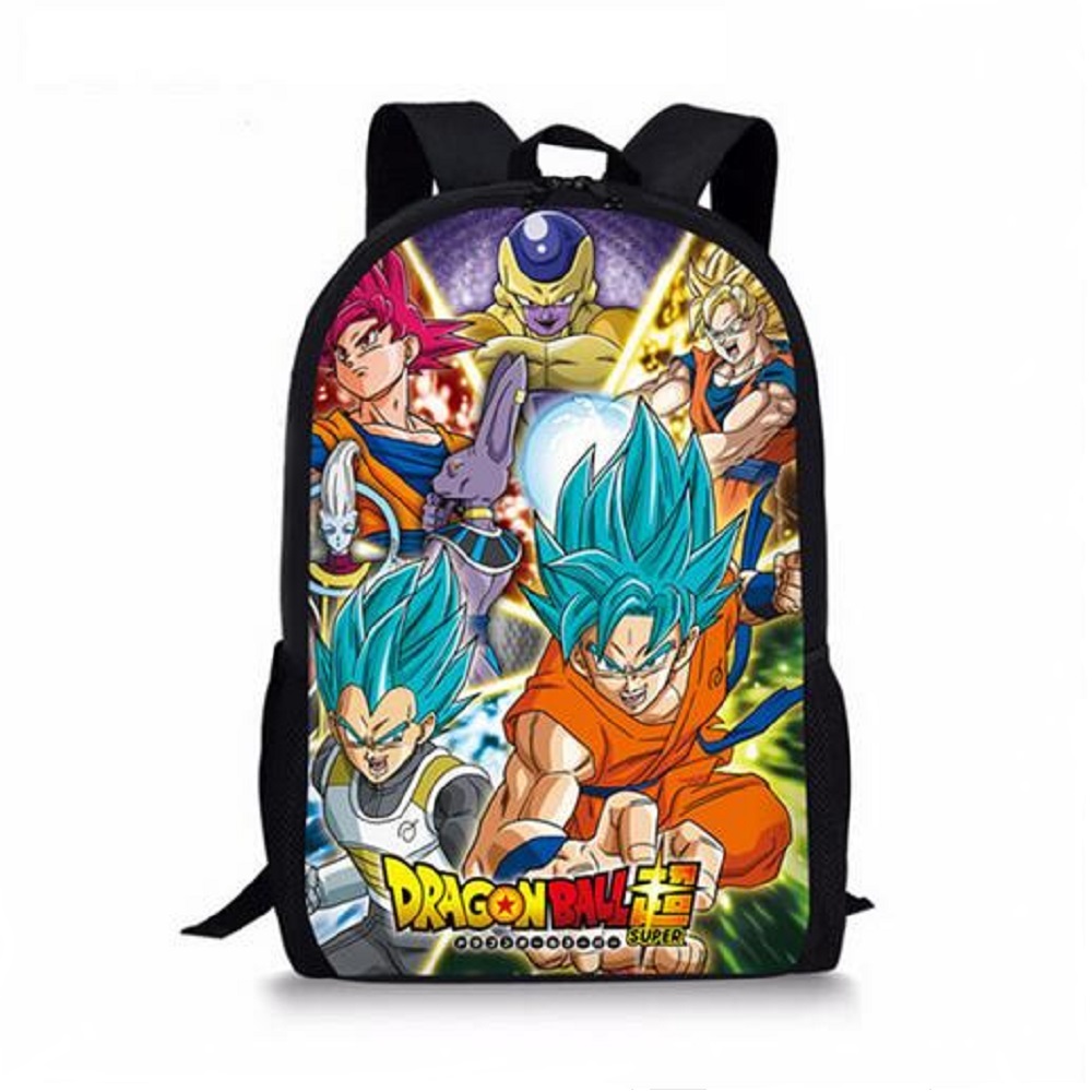 DBZ Vegeta Student Backpack Book Bags
